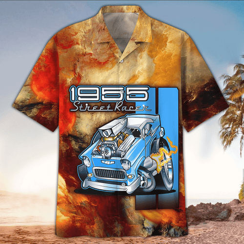 Bracken Shopping Hot Rod Hawaiian Shirt, Hot Rod Lover Gifts, Hawaii Shirt Men, Aloha Shirt