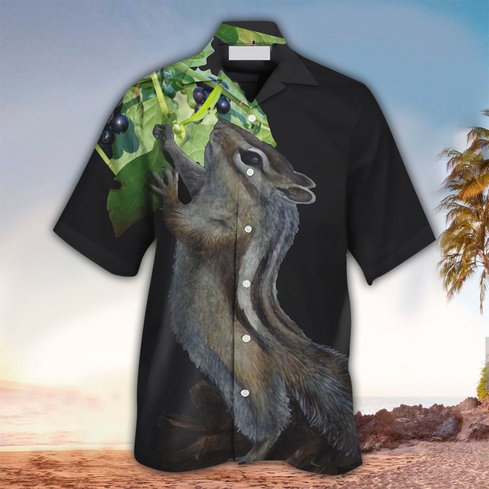 Bracken Shopping Squirrel Shirt, Squirrel Hawaiian Shirt For Squirrel Lovers, Hawaii Shirt Men, Aloha Shirt