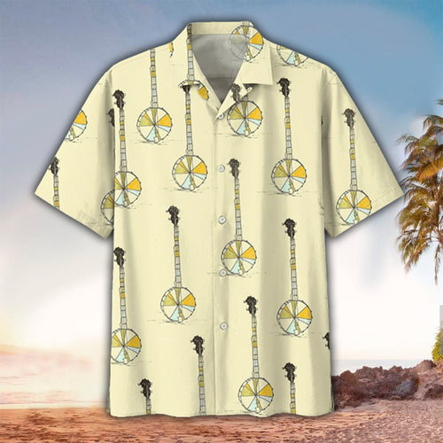 Bracken Shopping Banjo Hawaiian Shirt, Banjo Button Up Shirt, Hawaii Shirt Men, Aloha Shirt